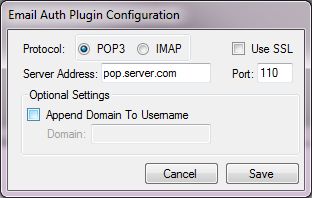 Email Authentication Configuration