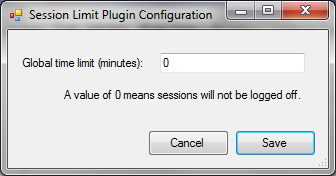 Session Limit Config